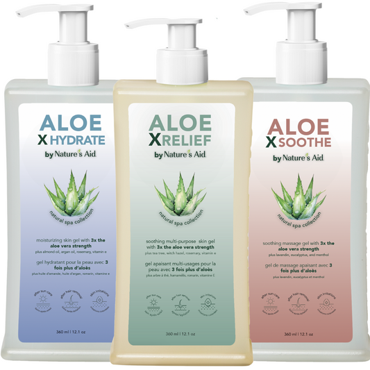 Aloe X Trial Collection – Natural Aftercare Gel Set by Nature’s Aid