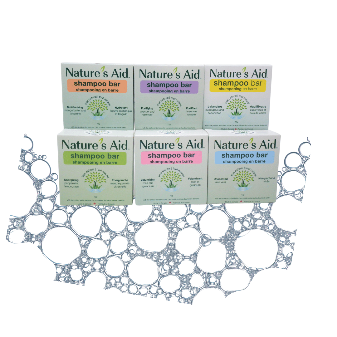 Nature's Aid Solid Shampoo Bar Collection (Case of 12)