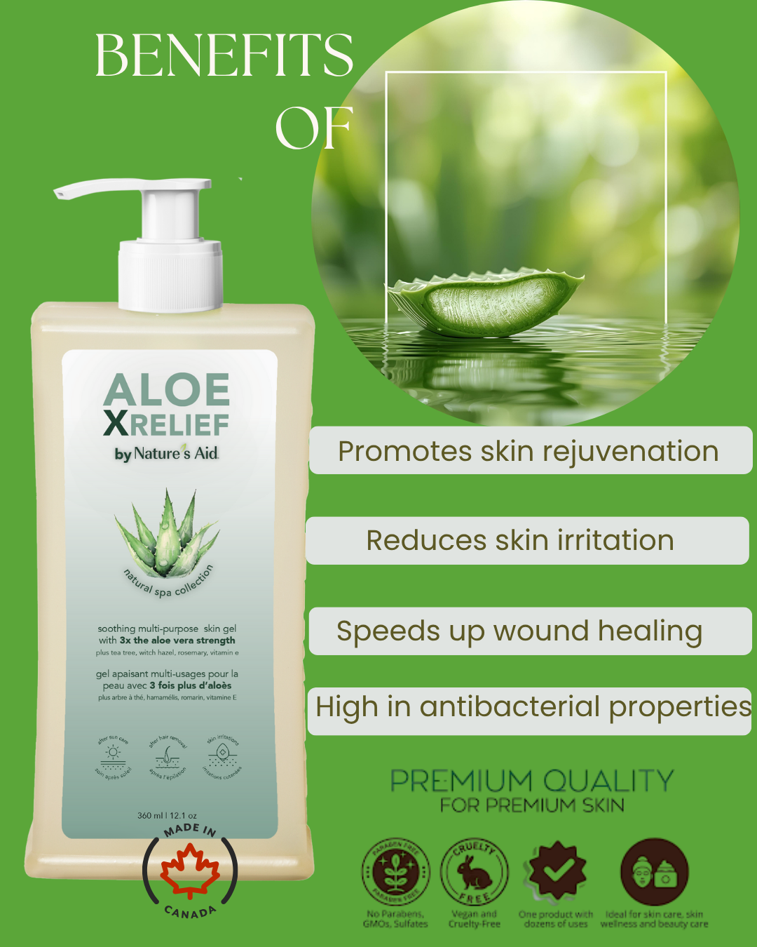 Aloe X Relief – After Sugar & Waxing Recovery Gel (Spa Exclusive)