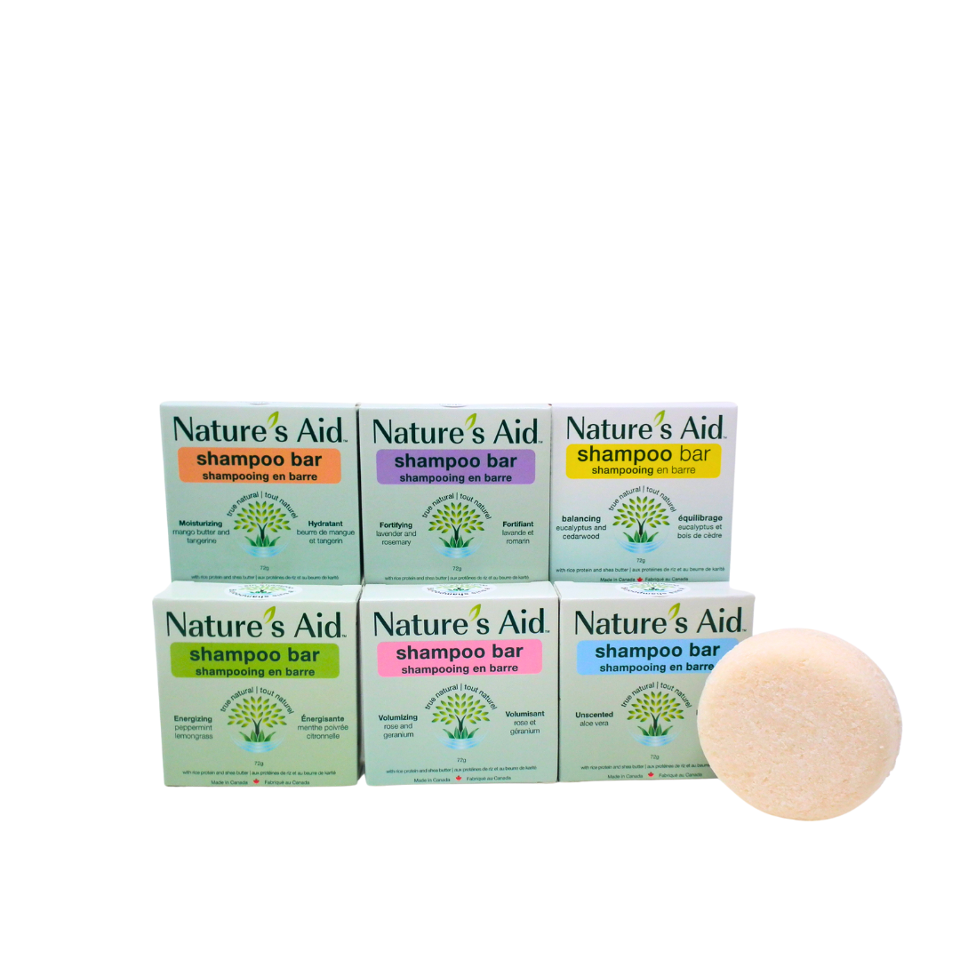 Nature's Aid Solid Shampoo Bar Collection (Case of 12)