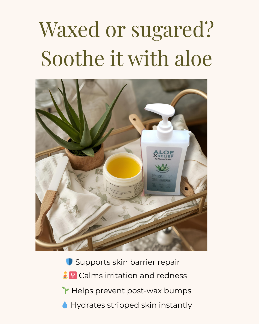 Aloe X Relief – After Sugar & Waxing Recovery Gel (Spa Exclusive)